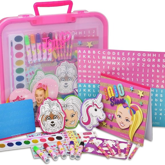 JoJo Siwa Coloring and Activity Art Tub, Includes Markers, Stickers, and more - Picture 1 of 10